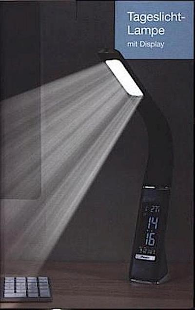 Schreibtisch-Lampe mit Display