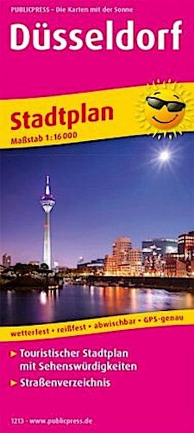 Düsseldorf. Stadtplan 1:16 000