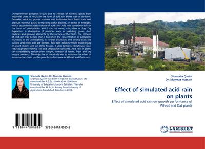Effect of simulated acid rain on plants