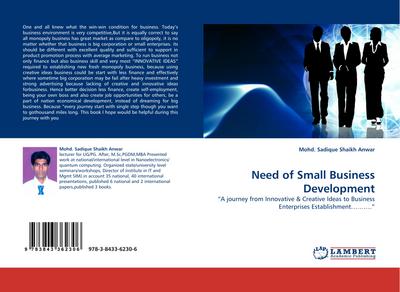 Need of Small Business Development