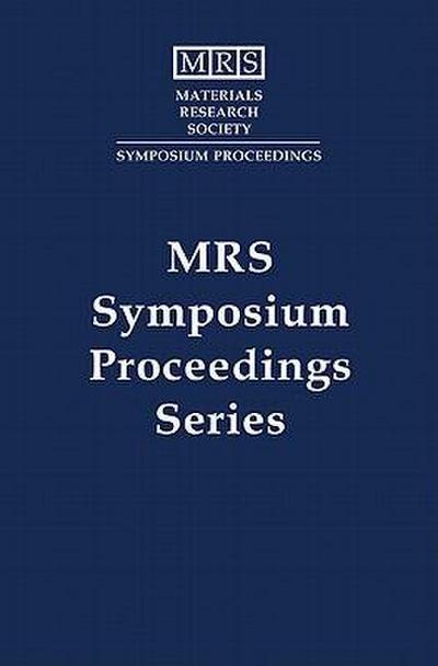 Diamond, Silicon Carbide and Related Wide Bandgap Semiconductors: Volume 162