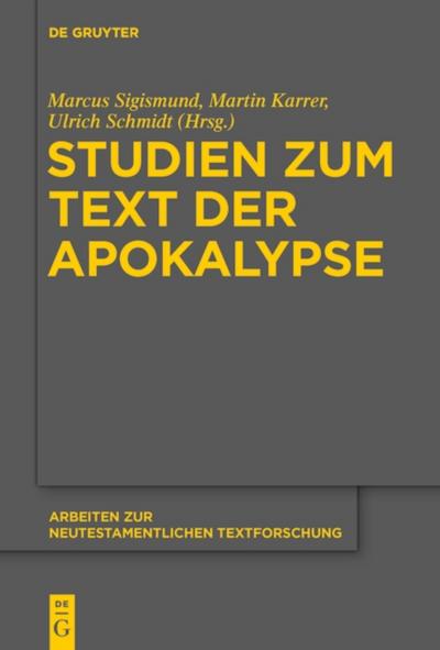 Studien zum Text der Apokalypse