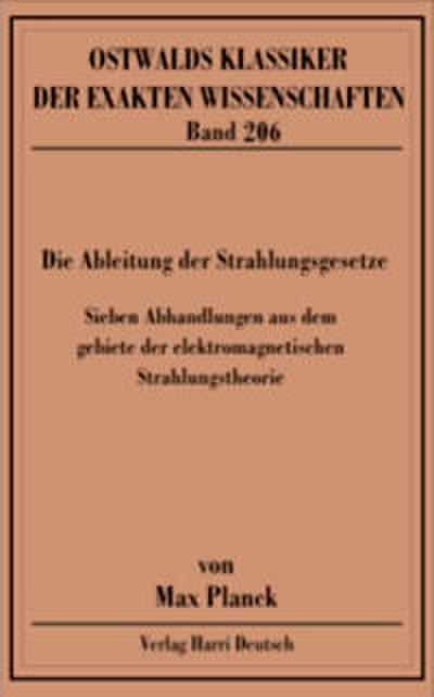 Die Ableitung der Strahlungsgesetze (1768-1783)