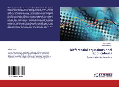 Differential equations and applications