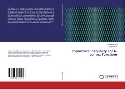 Popoviciu’s Inequality For N-convex Functions