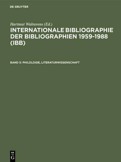 Philologie, Literaturwissenschaft