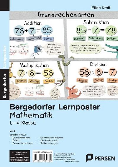 Lernposter Mathematik 1.-4.Klasse