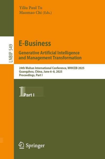 E-Business. Generative Artificial Intelligence and Management Transformation