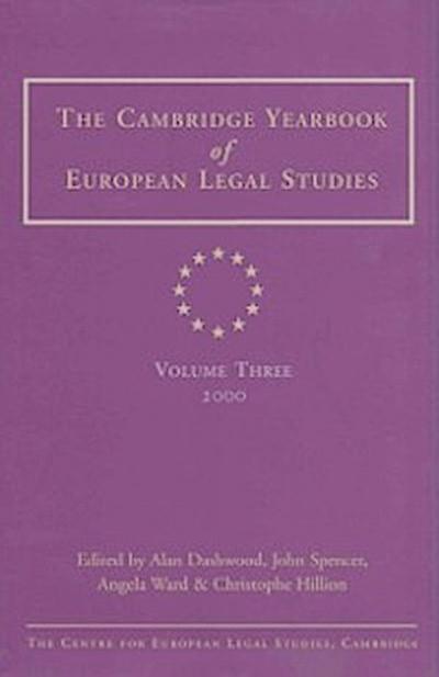 Cambridge Yearbook of European Legal Studies  Vol 3, 2000