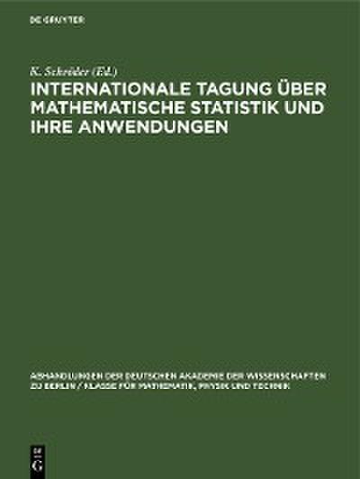 Internationale Tagung über mathematische Statistik und ihre Anwendungen