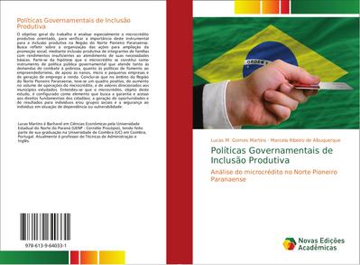 Políticas Governamentais de Inclusão Produtiva