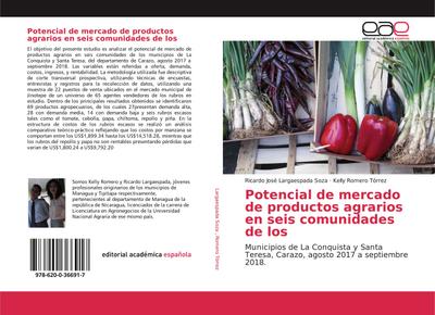 Potencial de mercado de productos agrarios en seis comunidades de los