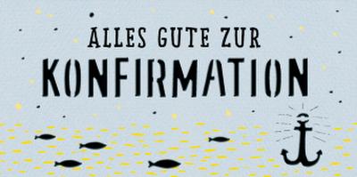 Kuvert für einen Geld- oder Gutschein - Alles Gute zur Konfirmation