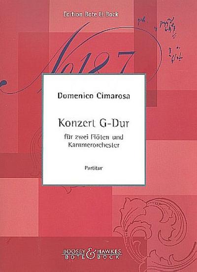 Konzert G-Durfür 2 Flöten und Kammerorchester