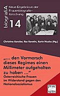’...den Vormarsch dieses Regimes einen Millimeter aufgehalten zu haben ...’