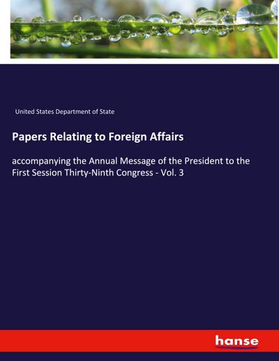 Papers Relating to Foreign Affairs