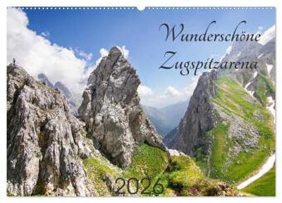 Wunderschöne Zugspitzarena (Wandkalender 2026 DIN A2 quer), CALVENDO Monatskalender