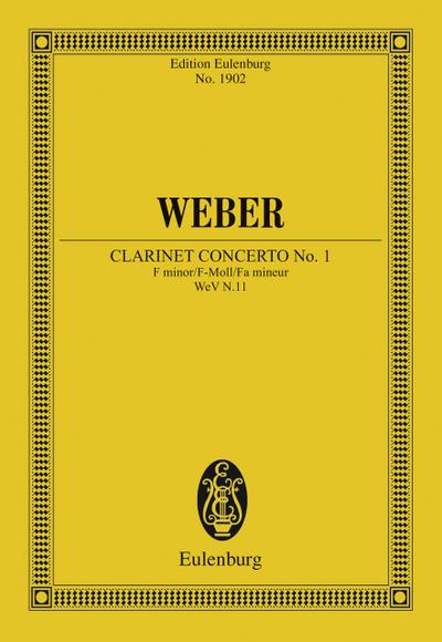 Clarinet Concerto No. 1 F minor