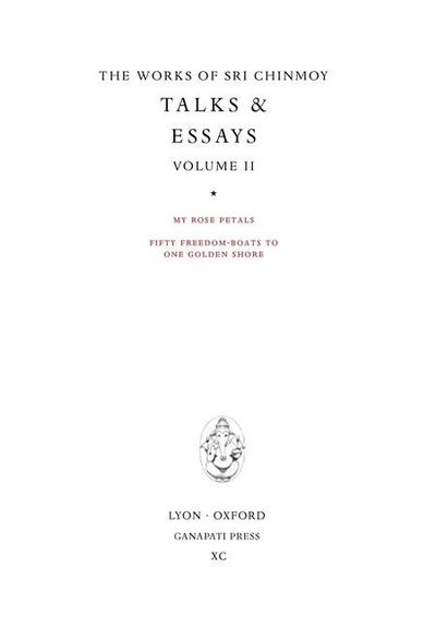 Talks & essays part II