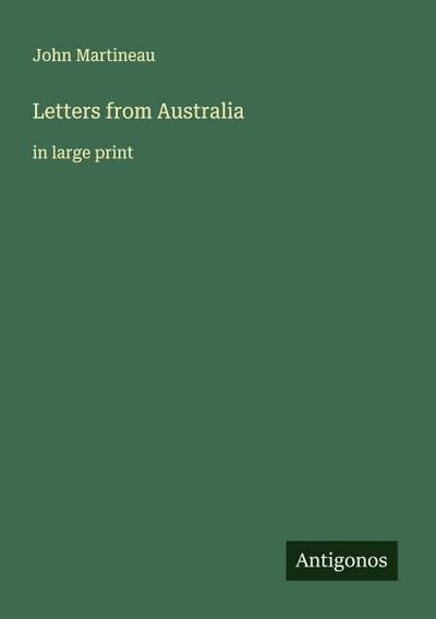 Letters from Australia