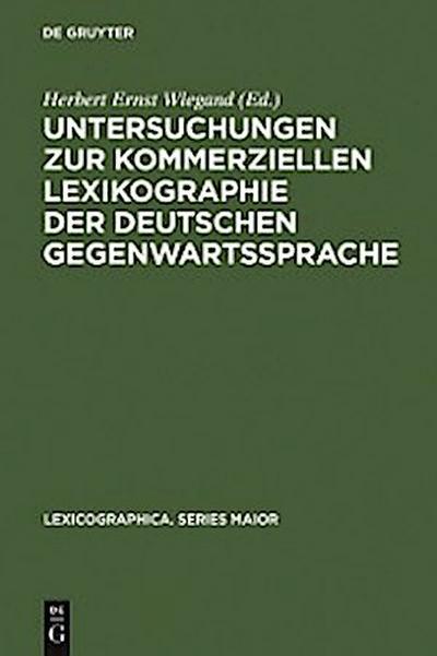 Untersuchungen zur kommerziellen Lexikographie der deutschen Gegenwartssprache. Band 2