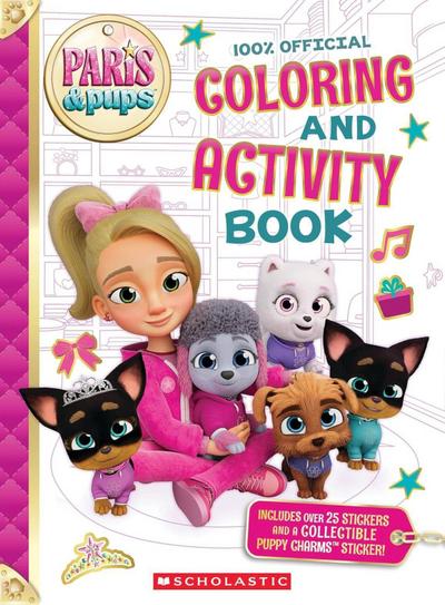 Paris and Pups: Coloring and Activity Book