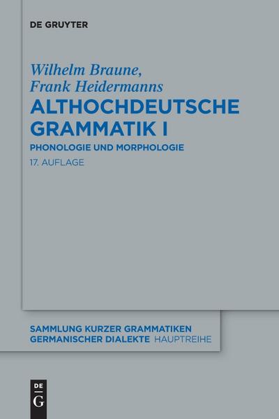 Althochdeutsche Grammatik I