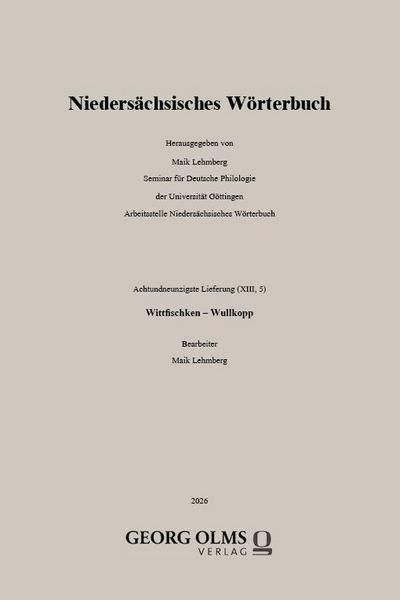 Niedersächsisches Wörterbuch