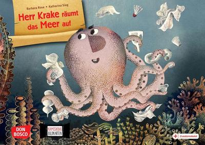 Herr Krake räumt das Meer auf. Kamishibai Bildkartenset, m. 1 Beilage