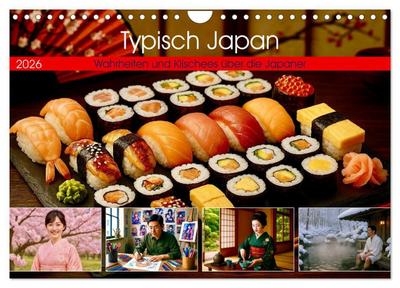 Typisch Japan. Wahrheiten und Klischees über die Japaner (Wandkalender 2026 DIN A4 quer), CALVENDO Monatskalender - Steffani Lehmann