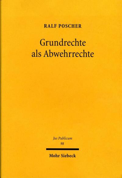 Grundrechte als Abwehrrechte