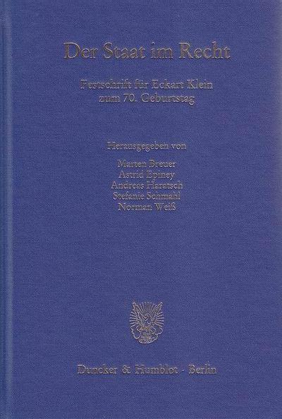 Der Staat im Recht