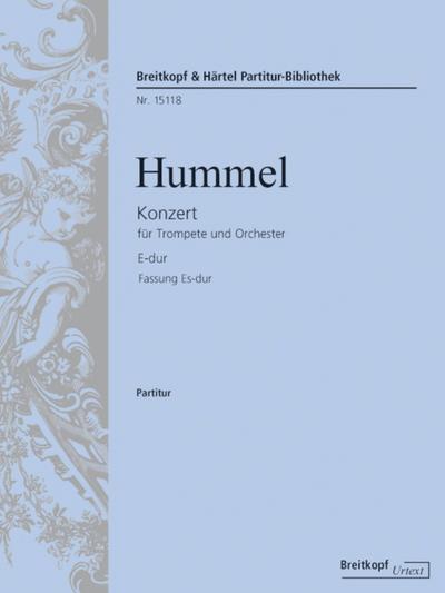 Konzert E-Dur (Fassung in Es-Dur )für Trompete und Orchester