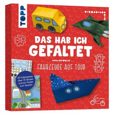 Das hab ich gefaltet Mini-Papierset - Fahrzeuge auf Tour