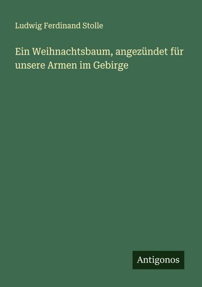 Ein Weihnachtsbaum, angezündet für unsere Armen im Gebirge