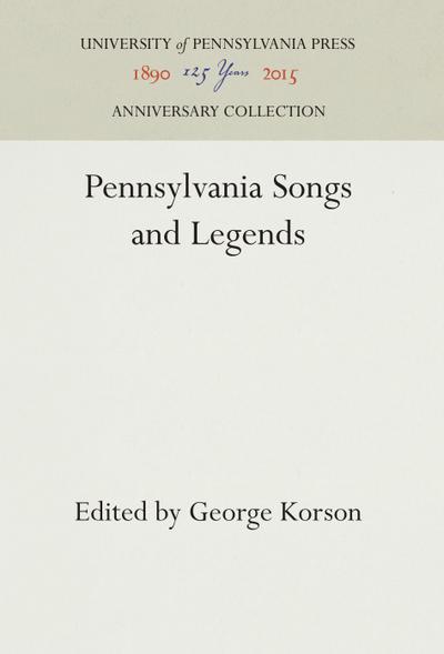 Pennsylvainia Songs and Legends