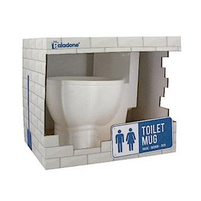 Paladone Toiletten 3D Tasse Kloschüssel aus Keramik, weiß, in Geschenkbox.