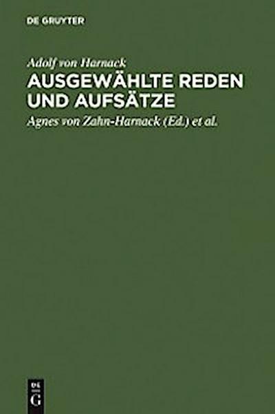 Ausgewählte Reden und Aufsätze