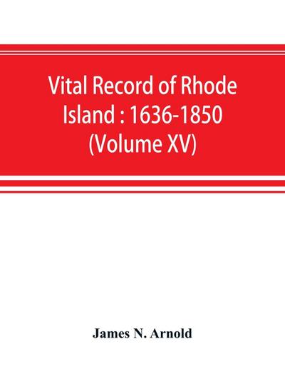 Vital record of Rhode Island