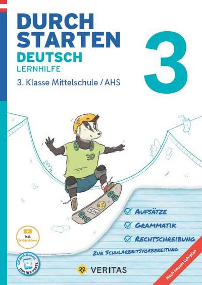 Durchstarten 3. Klasse - Deutsch Mittelschule/AHS - Lernhilfe