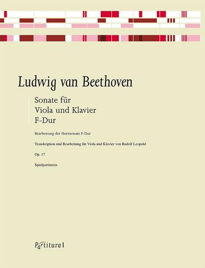 Sonate F-Dur op.17 für Horn und Klavierfür Viola und Klavier