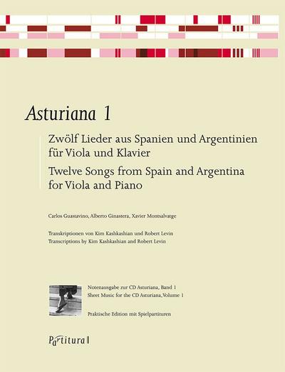 Asturiana Band 1für Viola und Klavier (mit Texten en/sp)