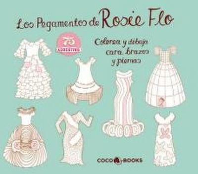 Los pegamentos de Rosie Flo. Colorea y dibuja cara, brazos y piernas