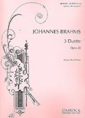 3 Duette op.20 : für Sopran, Altund Klavier (dt/en
