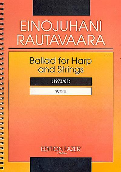 Ballad  (1973/81)for harp and strings