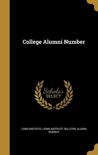 College Alumni Number
