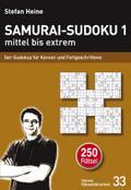 Samurai-Sudoku 1 mittel bis extrem: 5er-Sudokus für Kenner und Fortgeschrittene (Heines Rätselbibliothek)