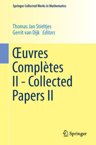 ¿uvres Complètes II - Collected Papers II
