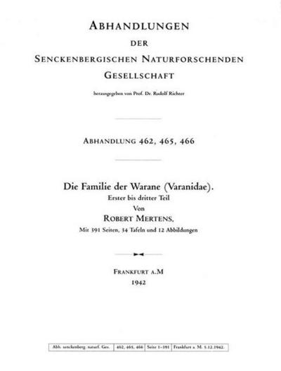 Die Familie der Warane (Varanidae)