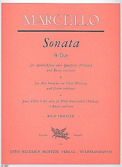 Sonate B-Dur Nr.4 für Altblockflöte und Bc